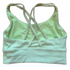 Lululemon Light Green Ribbed Sports Bra Size 6